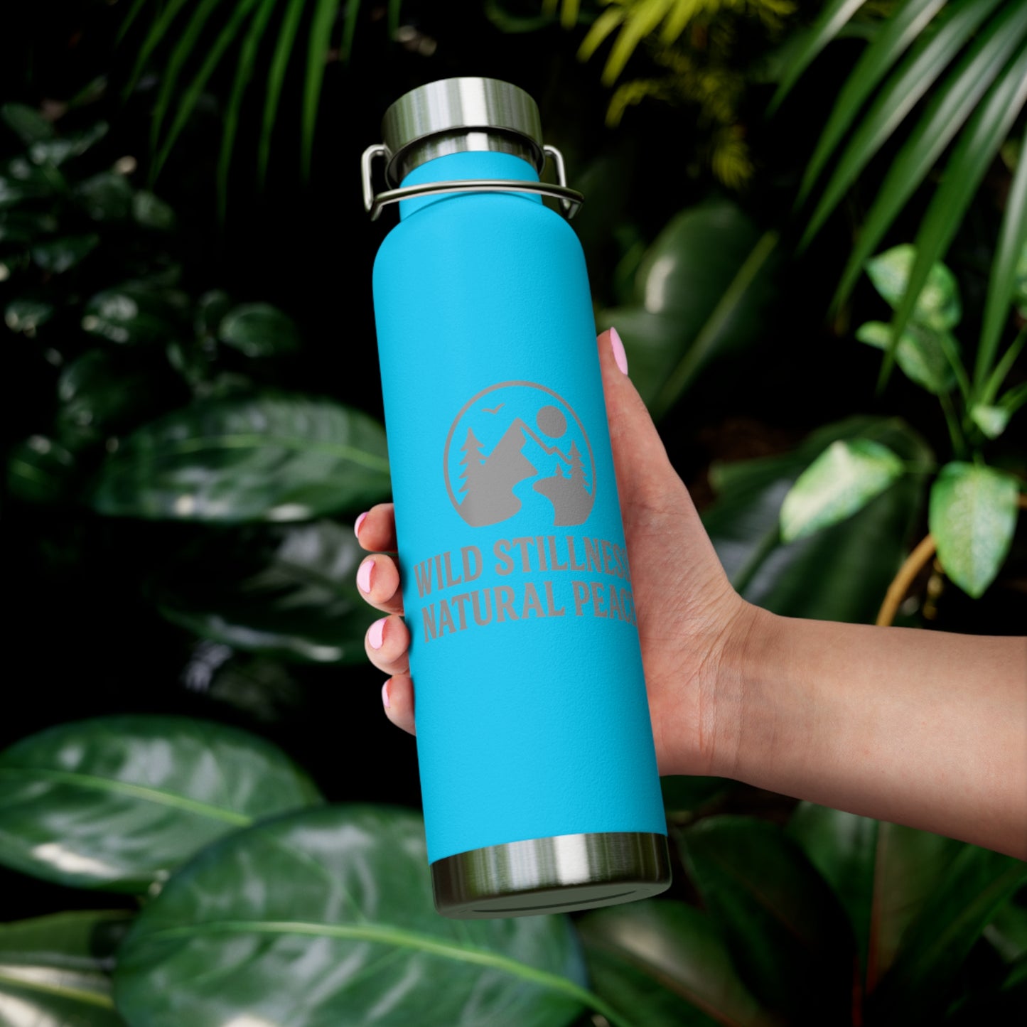 Wild Stillness, Natural Peace – 22oz Insulated Water Bottle | No-Sweat, Eco-Friendly Gift for Nature Lovers