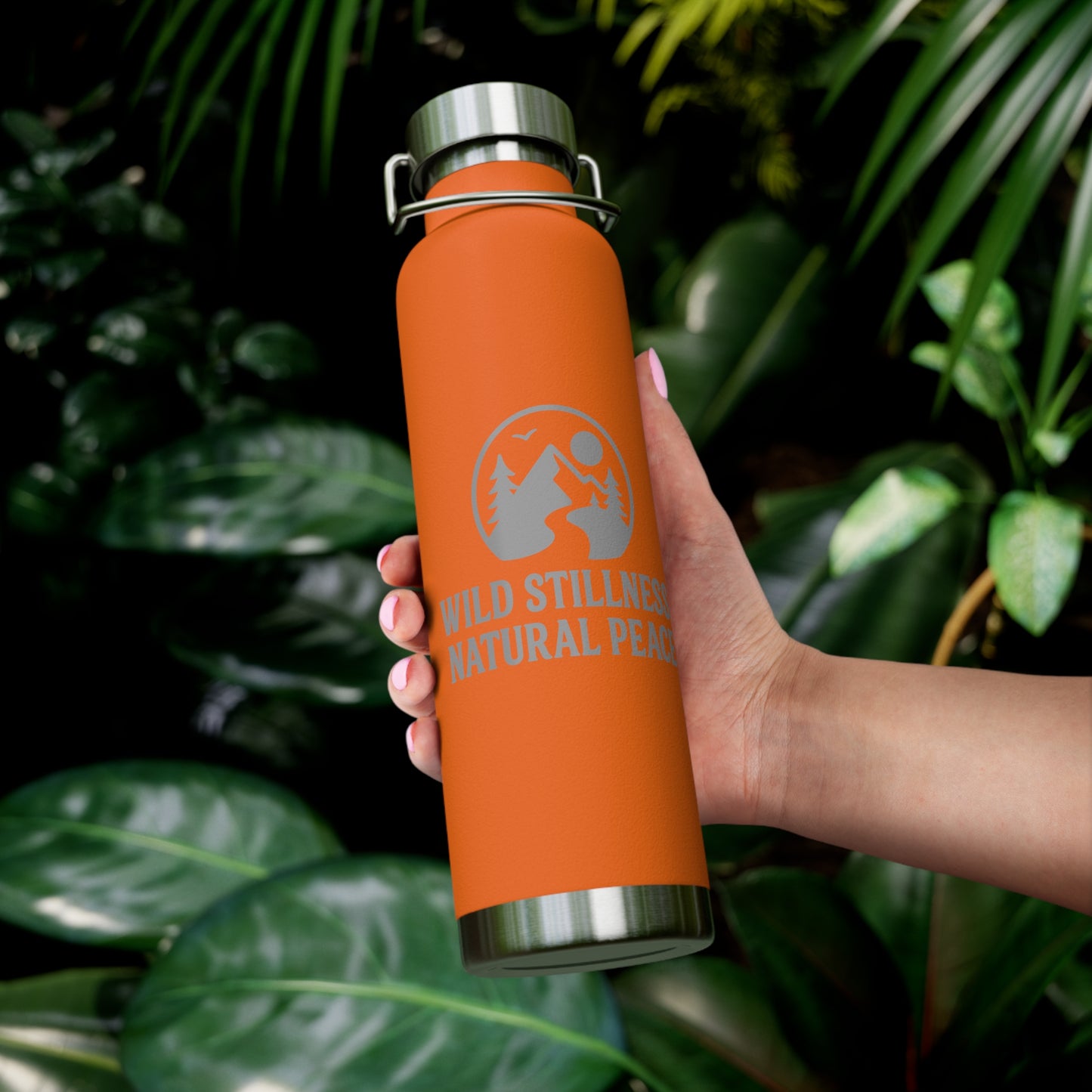 Wild Stillness, Natural Peace – 22oz Insulated Water Bottle | No-Sweat, Eco-Friendly Gift for Nature Lovers