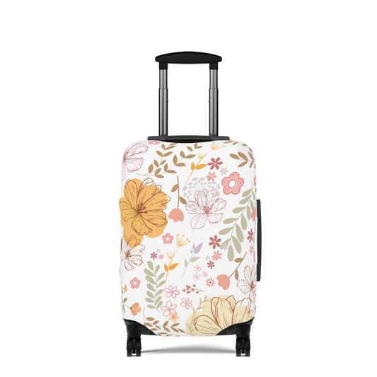 Floral Travel Luggage Cover - Spring Vibes, Suitcase Protector, Unique Travel Gift, Travel Accessories, Flower Pattern