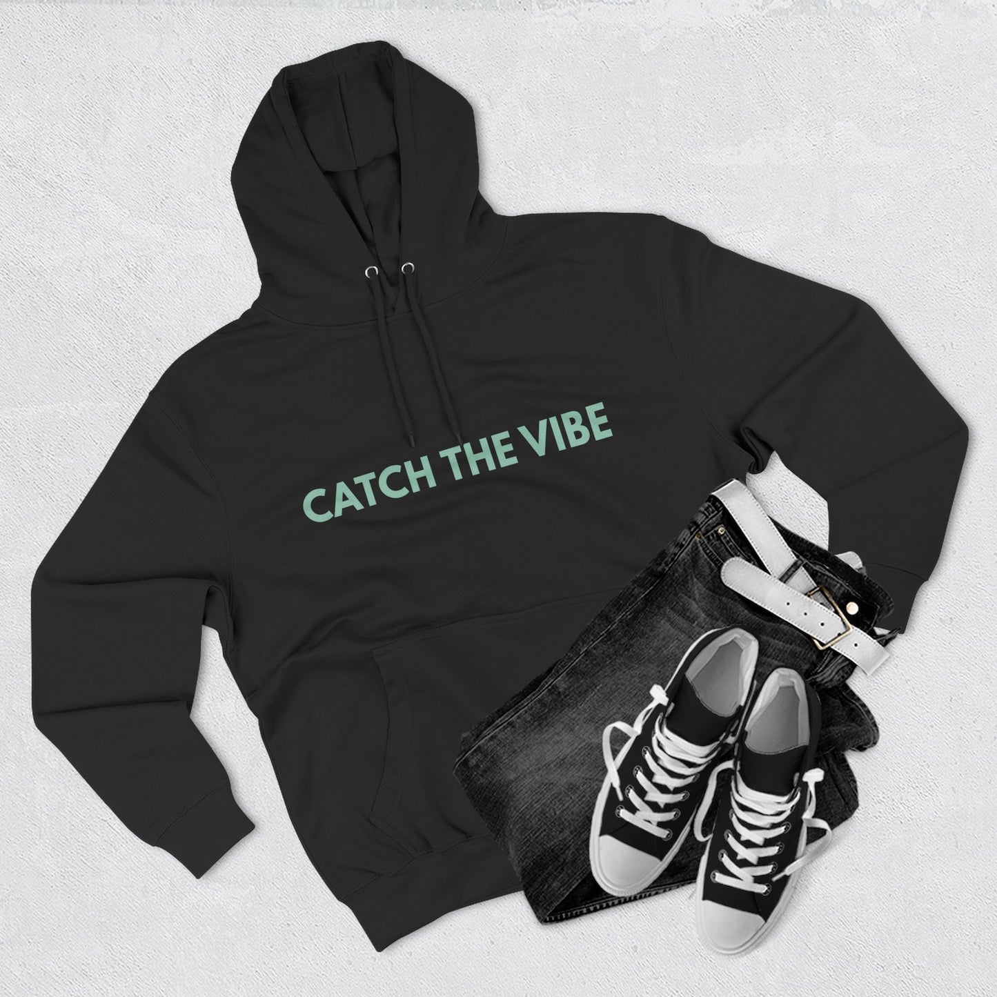 Catch the Vibe Hoodie Cozy Fleece Sweatshirt, Casual Unisex Loungewear Gift