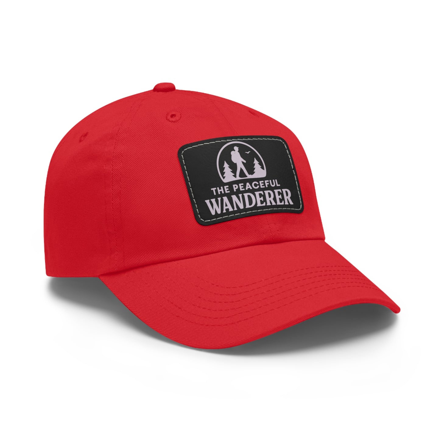 Stylish Dad Hat with Leather Patch, Adventure Hat, Gift for Dads, Wanderer Cap, Casual Wear, Outdoor Events, Hiking Gear