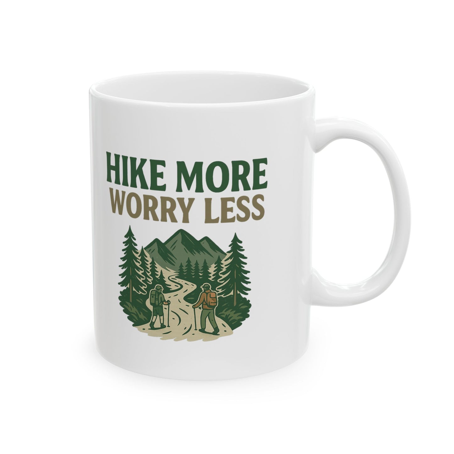 Hiking Adventure Mug Nature Travel Coffee Cup, Eco-Friendly Outdoor Gift