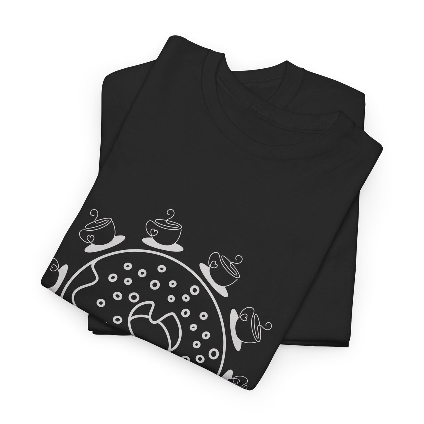 Donut and Coffee T-Shirt, Coffee Lover Shirt, Cute Minimal Line Art Tee, Donut Graphic Tee, Gift for Coffee Lovers