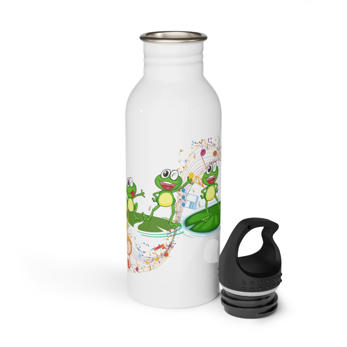 Frog Stainless Steel Water Bottle | Eco-Friendly Kids Bottle | Outdoor Adventure Flask | Nature Lover Gift, Spring Hydration