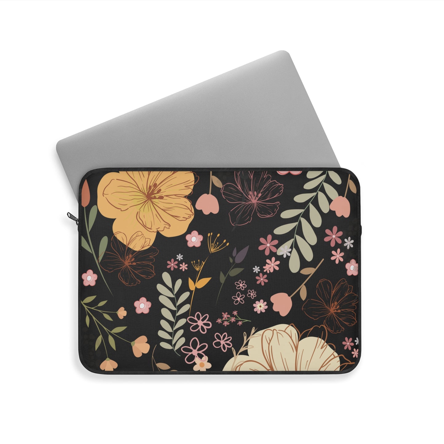 Floral Laptop Sleeve - Stylish Protector for Your Device, Gift for Students, College Students, Mother's Day, Portable Computer Case
