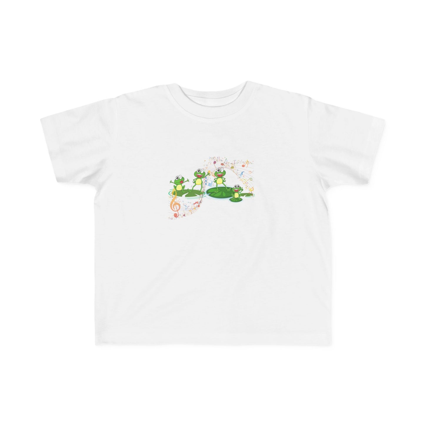 Toddler's Musical Frog Tee - Cute Nature Shirt for Kids, Toddler Gift, Spring Outfit, Birthday Present, Playschool Apparel