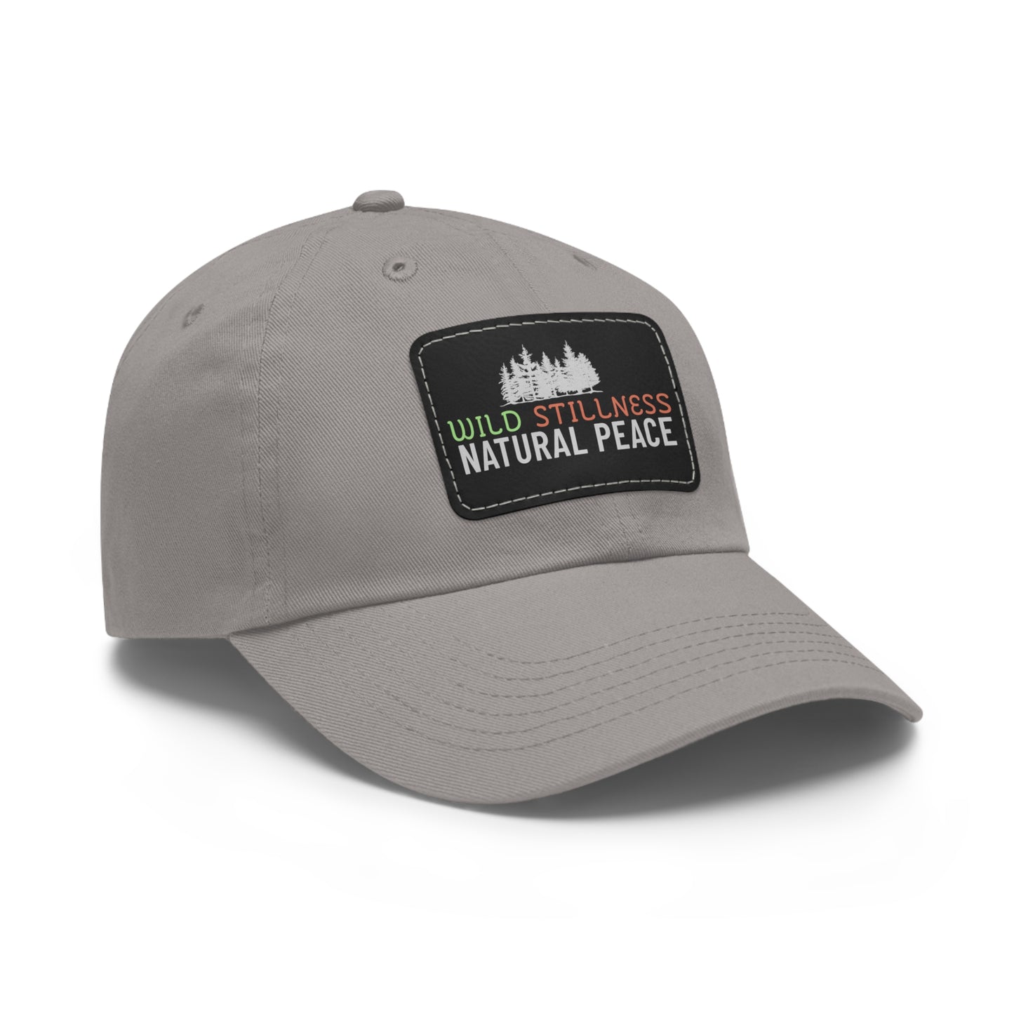 Nature-Inspired Dad Hat – Wild Stillness Adjustable Cap, Outdoor Enthusiast Gift, Camping Hat, Natural Peace Relaxed Fit Cap