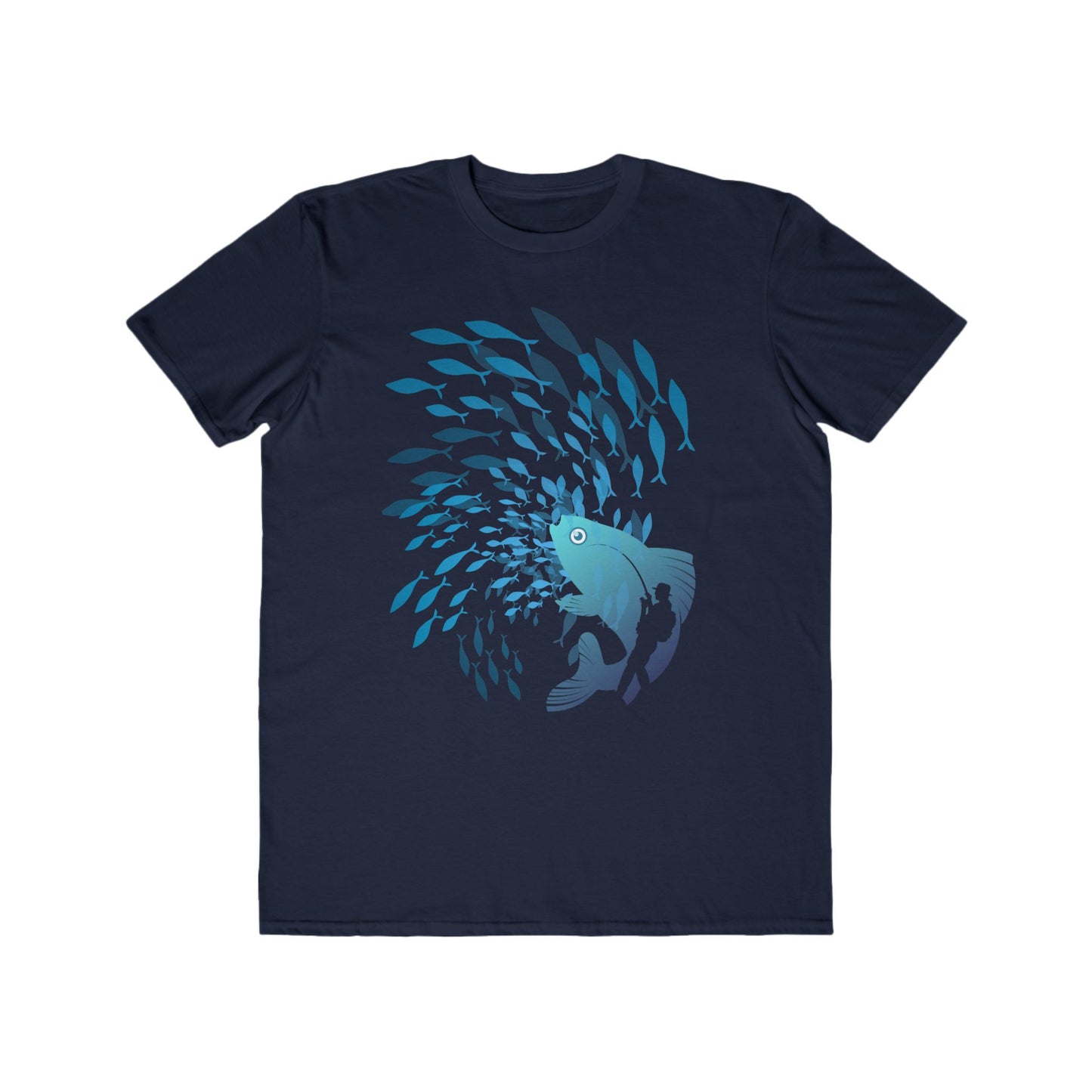 Ocean Vibes Mens Lightweight Tee Casual Beach Shirt Summer Outfit Gift for Fishermen and Nature Lovers Coastal Style T Shirt