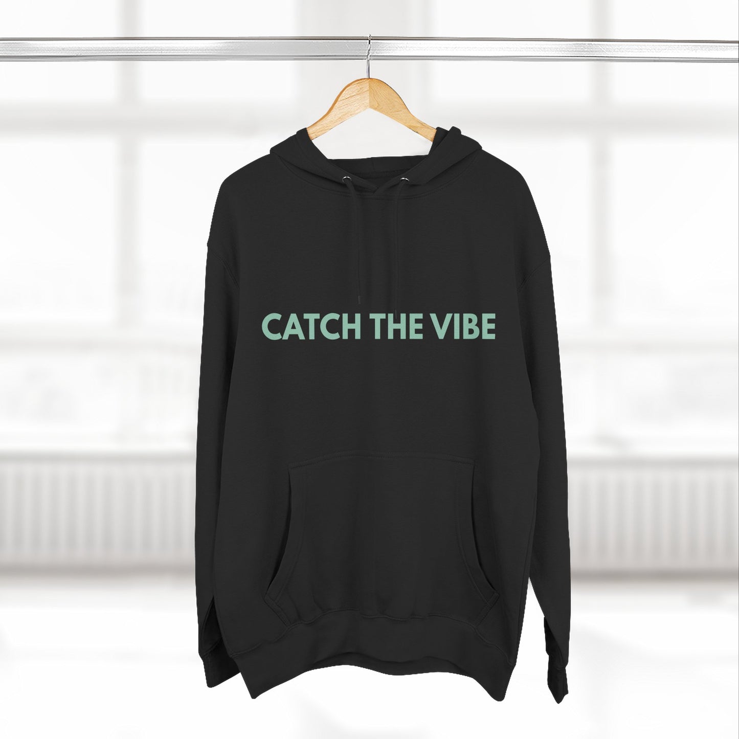 Catch the Vibe Hoodie Cozy Fleece Sweatshirt, Casual Unisex Loungewear Gift
