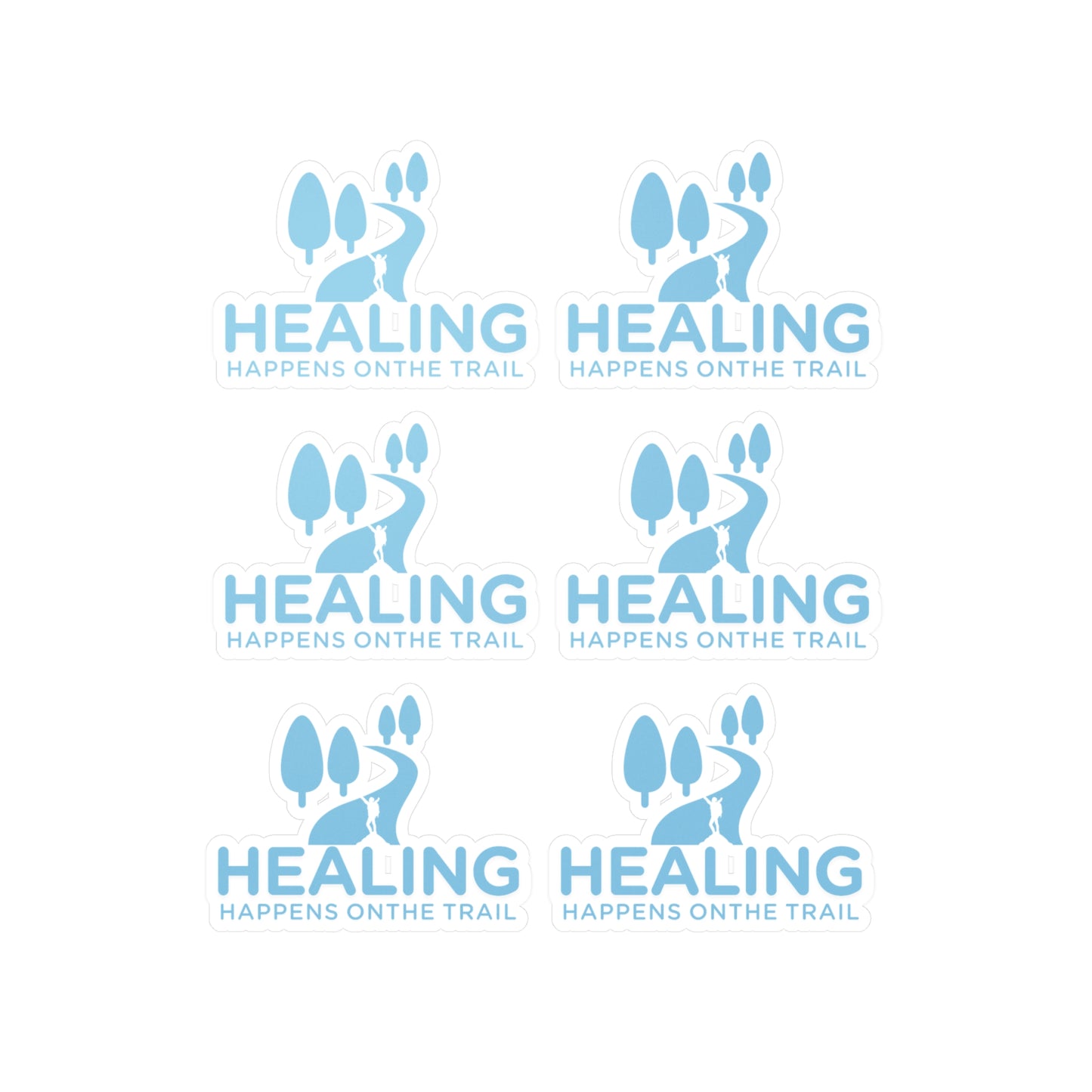 Healing Trail Vinyl Decals – Nature-Inspired Stickers for Laptops, Water Bottles, Home Decor & Self-Care Gift Ideas