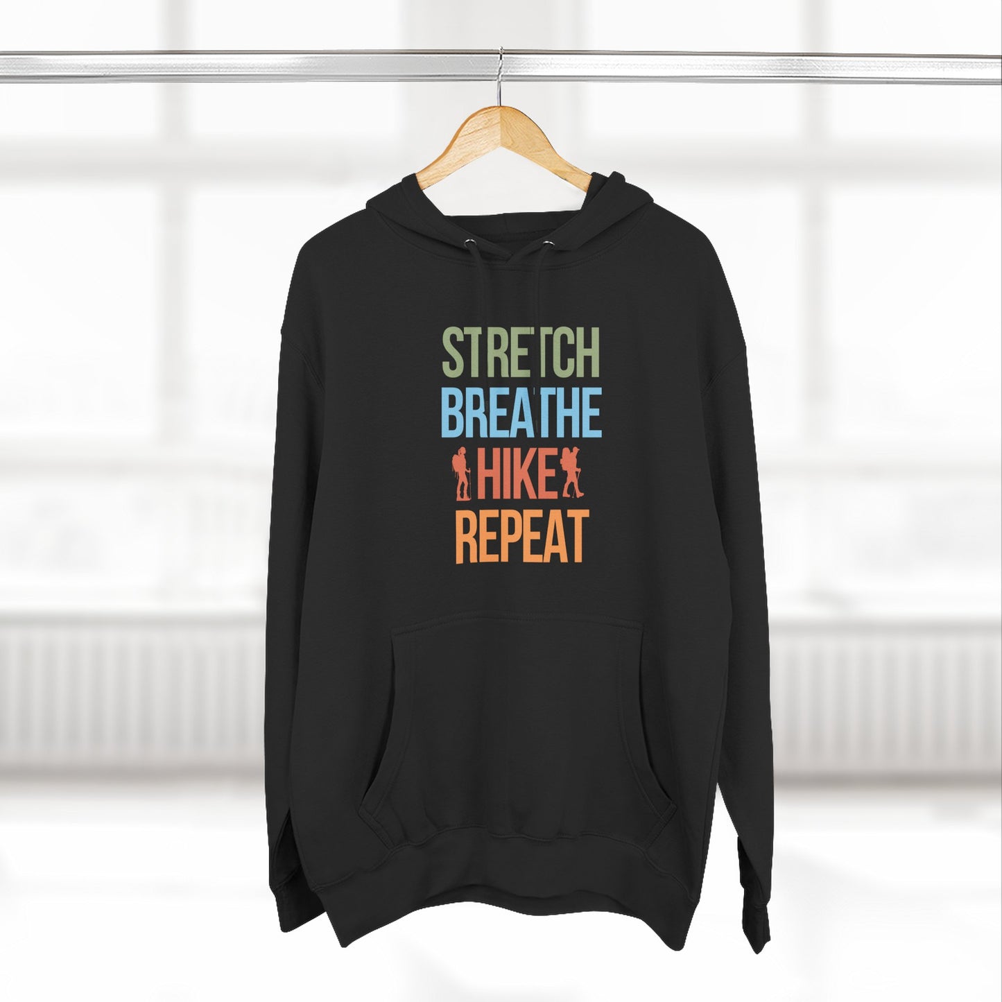 Hiking Fleece Hoodie – Outdoor Adventure Sweatshirt, Gift for Nature Lovers