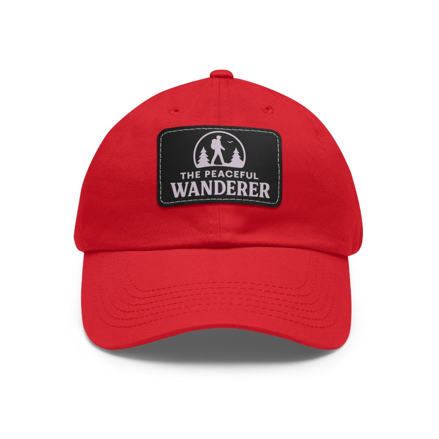 Stylish Dad Hat with Leather Patch, Adventure Hat, Gift for Dads, Wanderer Cap, Casual Wear, Outdoor Events, Hiking Gear