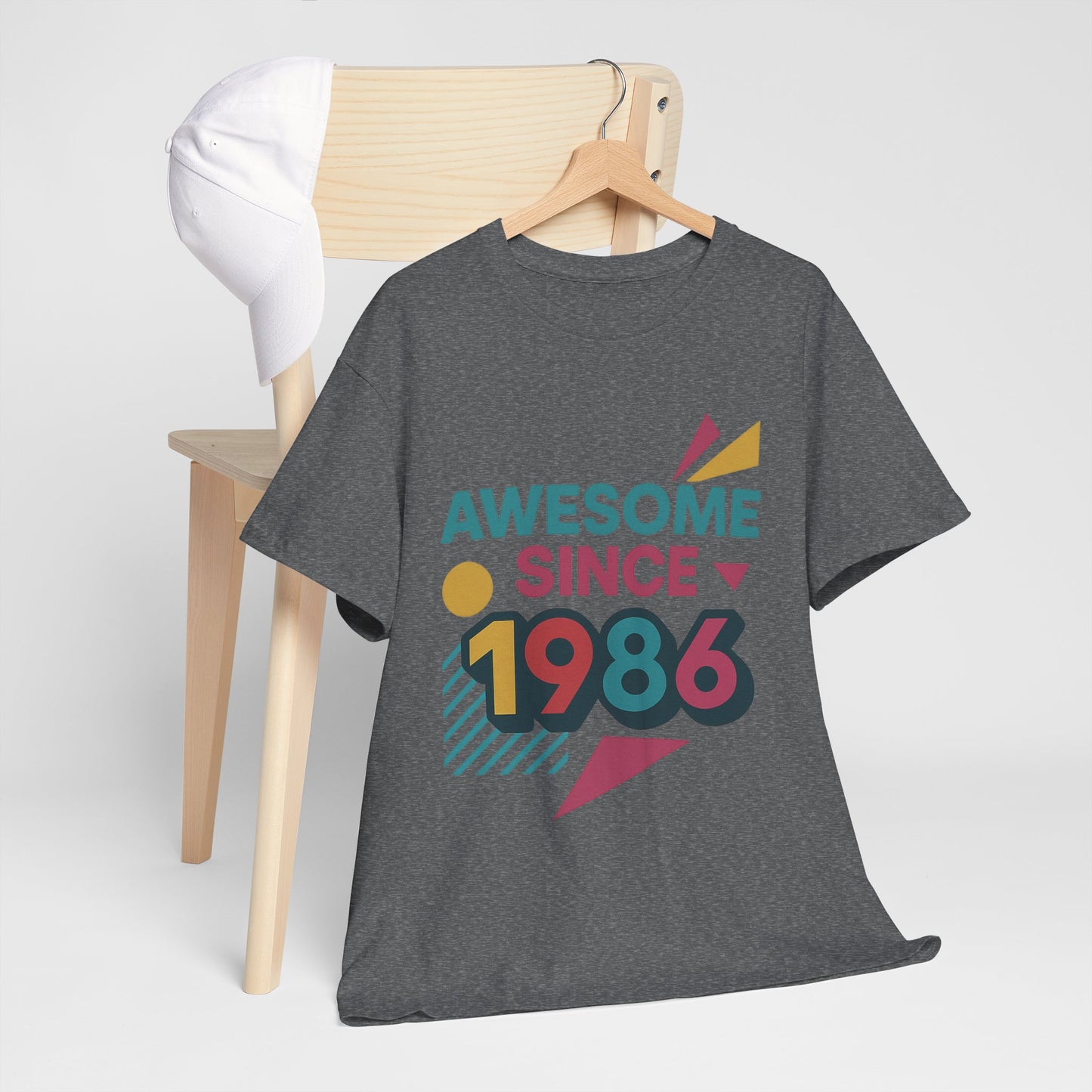 Retro Vibe 1986 T-Shirt Born to Vibe Cotton Tee, Vintage 80s Style Unisex Shirt, Birthday Gift, Casual Everyday Top