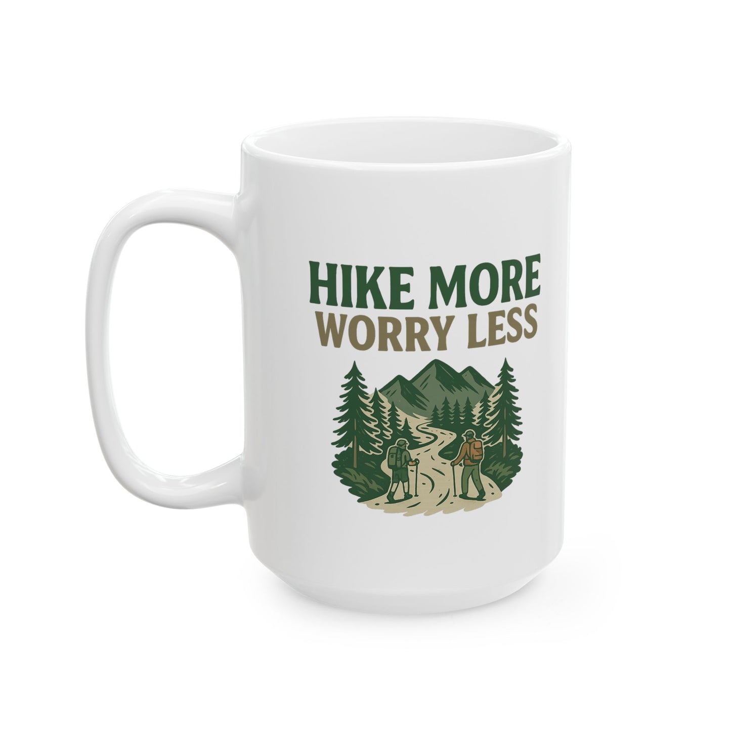 Hiking Adventure Mug Nature Travel Coffee Cup, Eco-Friendly Outdoor Gift