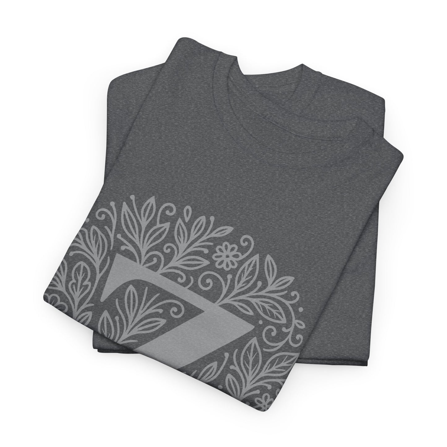 Personalized Initial Z, Unisex Heavy Cotton Tee, Custom Graphic T-Shirt, Gifts for Her, Birthday, Casual Wear, Women's Fashion