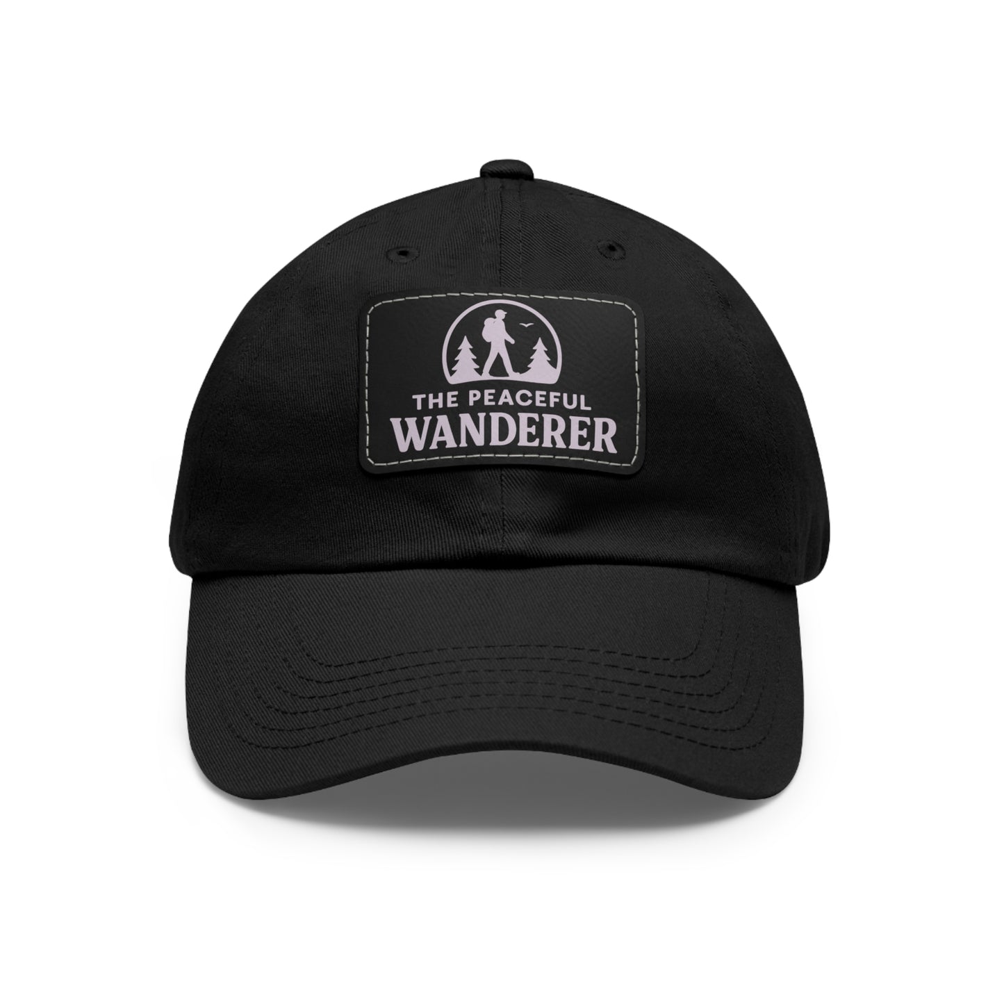 Stylish Dad Hat with Leather Patch, Adventure Hat, Gift for Dads, Wanderer Cap, Casual Wear, Outdoor Events, Hiking Gear