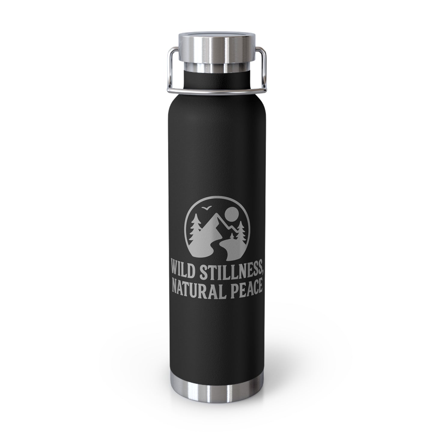 Wild Stillness, Natural Peace – 22oz Insulated Water Bottle | No-Sweat, Eco-Friendly Gift for Nature Lovers