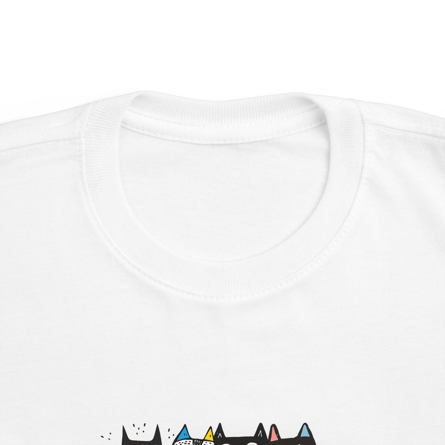 Charming Cat Toddler Tee | Cute Kids Cat T-Shirt | Cat Graphic Shirt for Toddlers | Animal Lover Gift