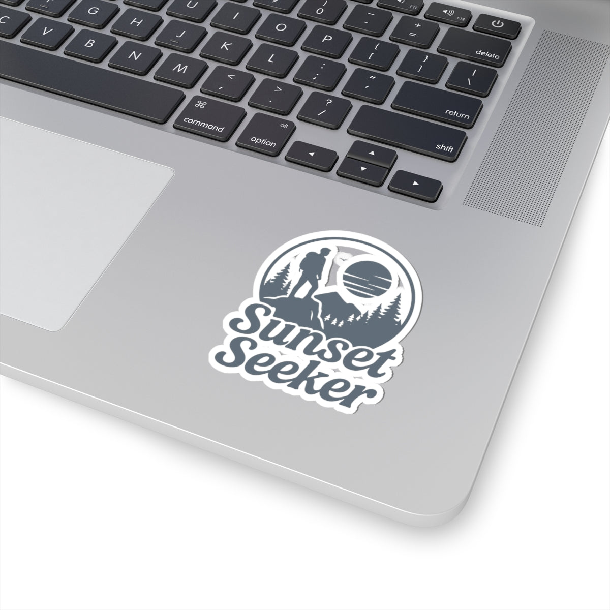 Sunset Seeker Vinyl Sticker | Nature Travel Adventure Decal | Kiss-Cut Waterproof Sticker for Laptops & Water Bottles