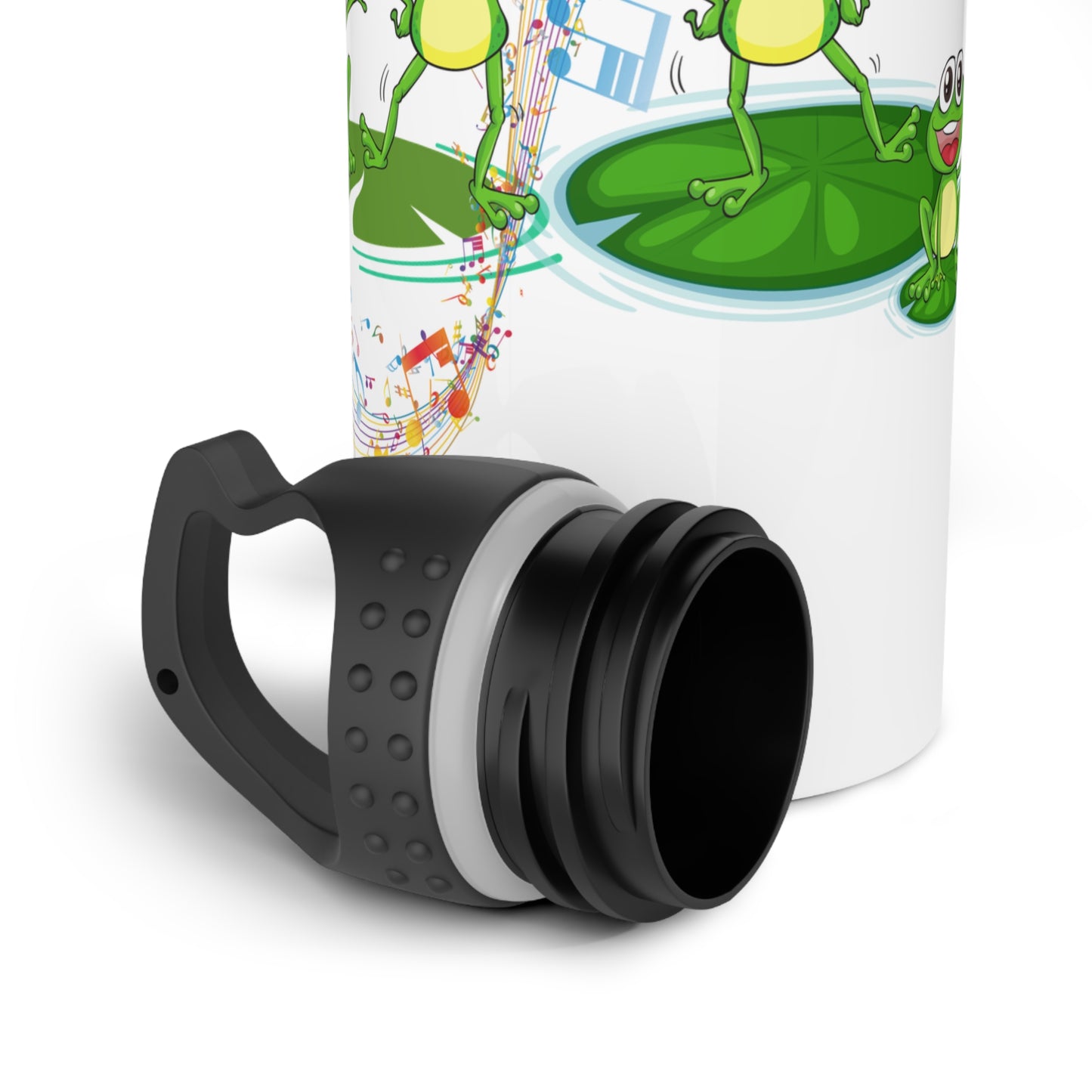 Frog Stainless Steel Water Bottle | Eco-Friendly Kids Bottle | Outdoor Adventure Flask | Nature Lover Gift, Spring Hydration