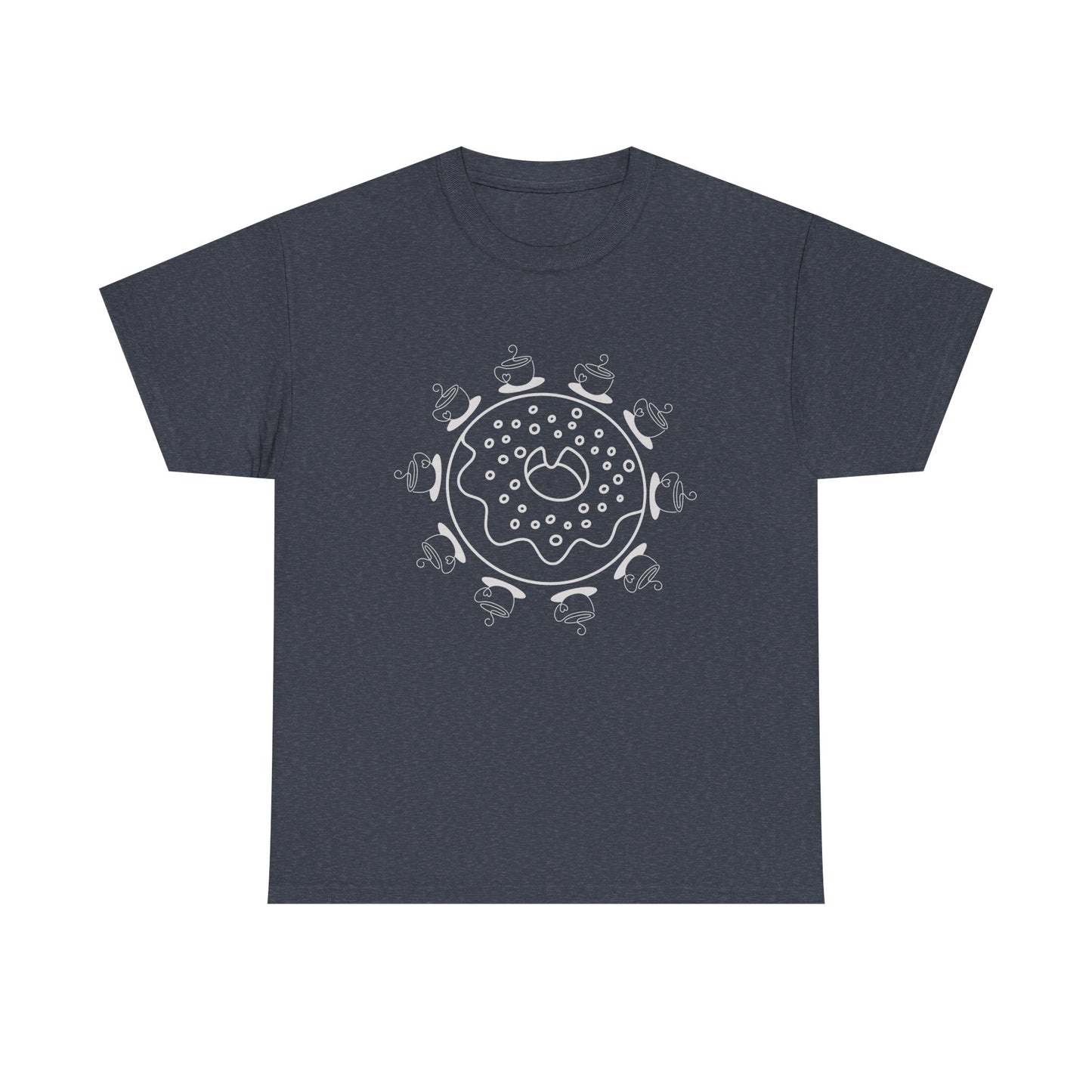 Boho Mandala Unisex Heavy Cotton Tee | Artistic Graphic Tee, Casual Wear, Gift for Her, Festival Outfit, Unique Summer Shirt