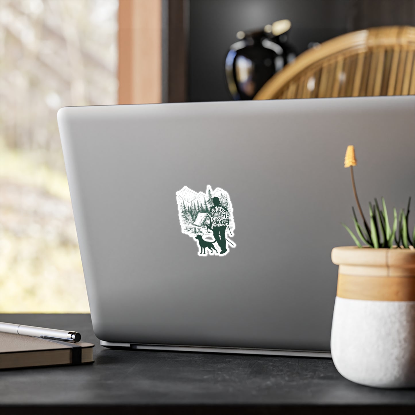 Adventure Vinyl Stickers – Kiss-Cut Nature Decals for Outdoor Lovers, Travel Decor, Window Stickers, Gifts for Hikers & Explorers