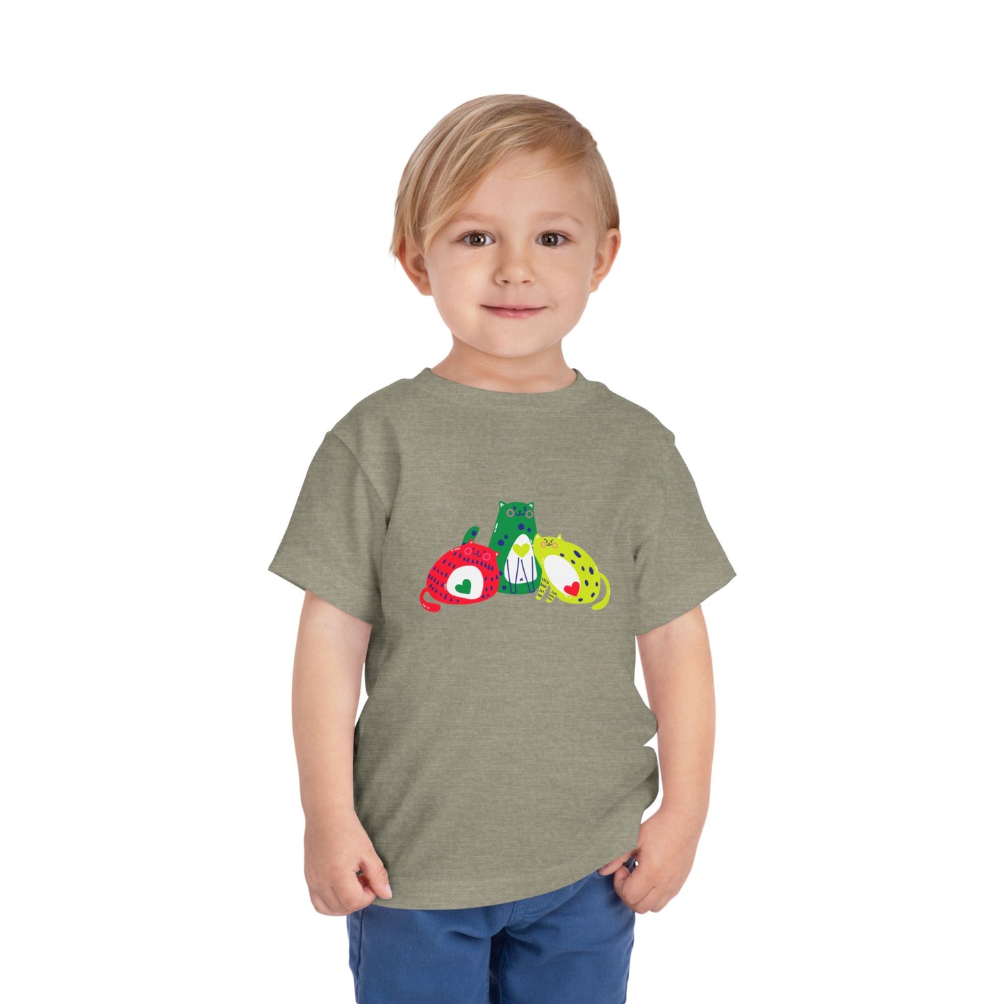 Cute Animal Friends Toddler T-Shirt | Kids Short Sleeve Graphic Tee, Fun Animal Shirt for Boys & Girls, Birthday or Gift