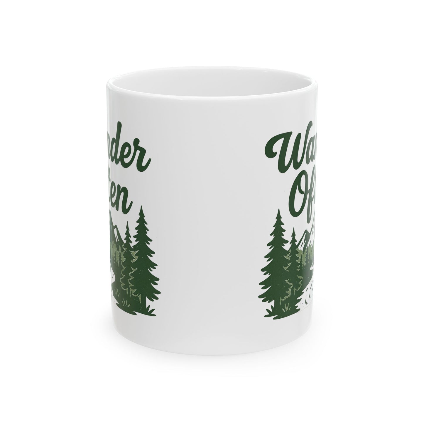 Camping Adventure Mug – Ceramic Coffee Cup, Gift for Nature Lovers (11oz/15oz)