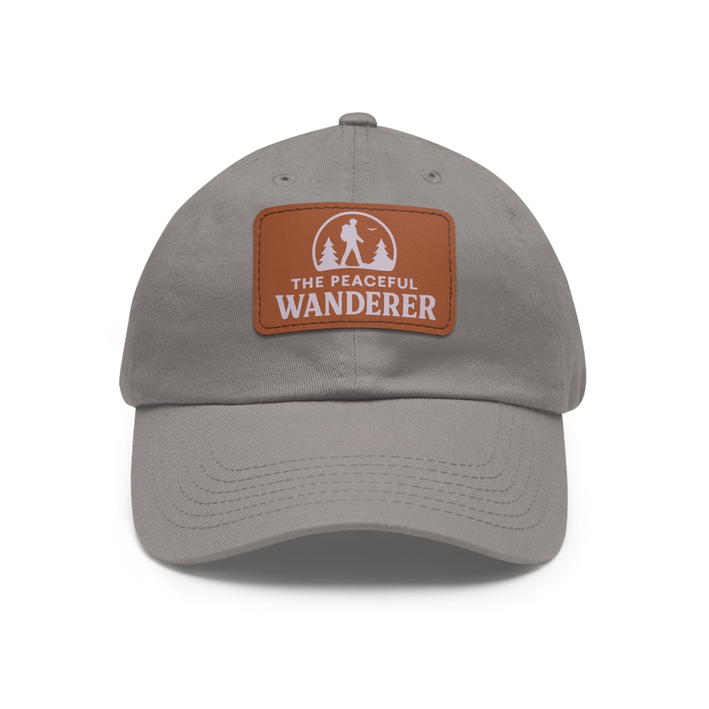 Stylish Dad Hat with Leather Patch, Adventure Hat, Gift for Dads, Wanderer Cap, Casual Wear, Outdoor Events, Hiking Gear