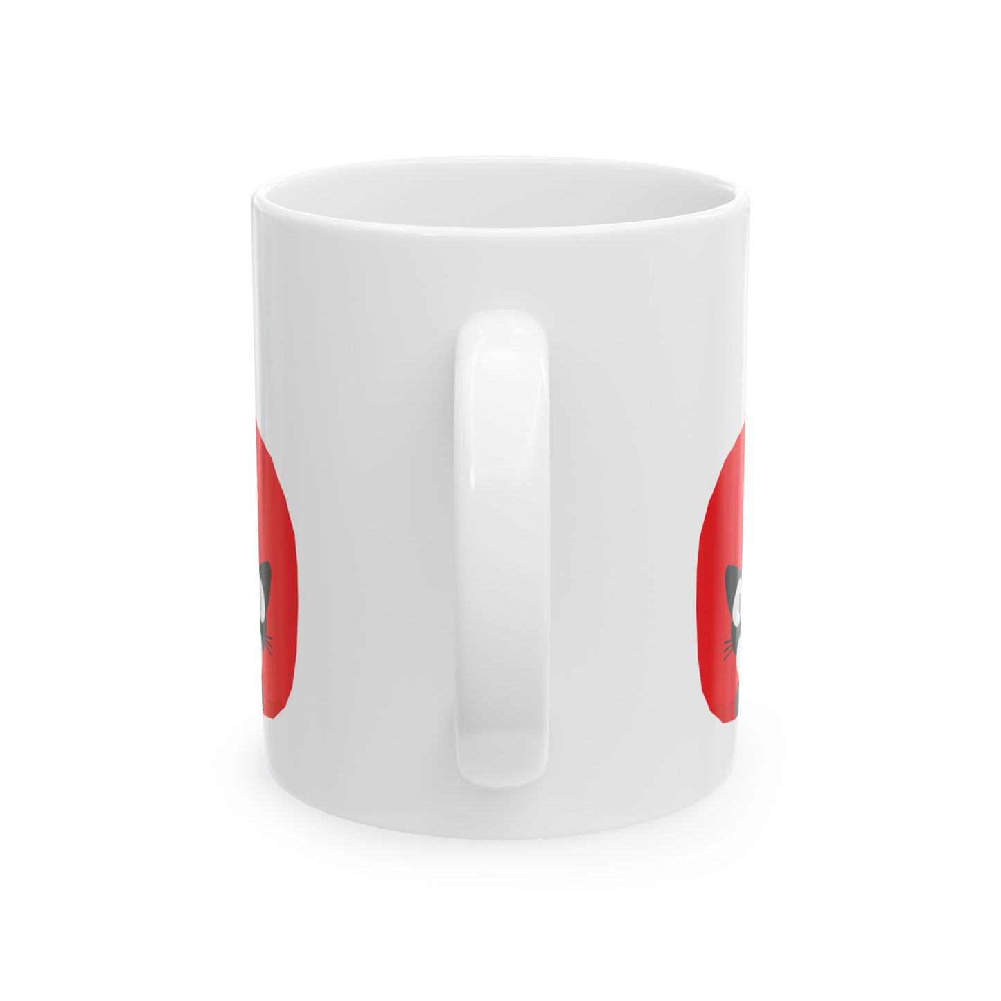 Cute Cat Love Ceramic Mug - Gift for Cat Lovers, Pet Owners, Coffee Enthusiasts, Valentine's Day, Birthday