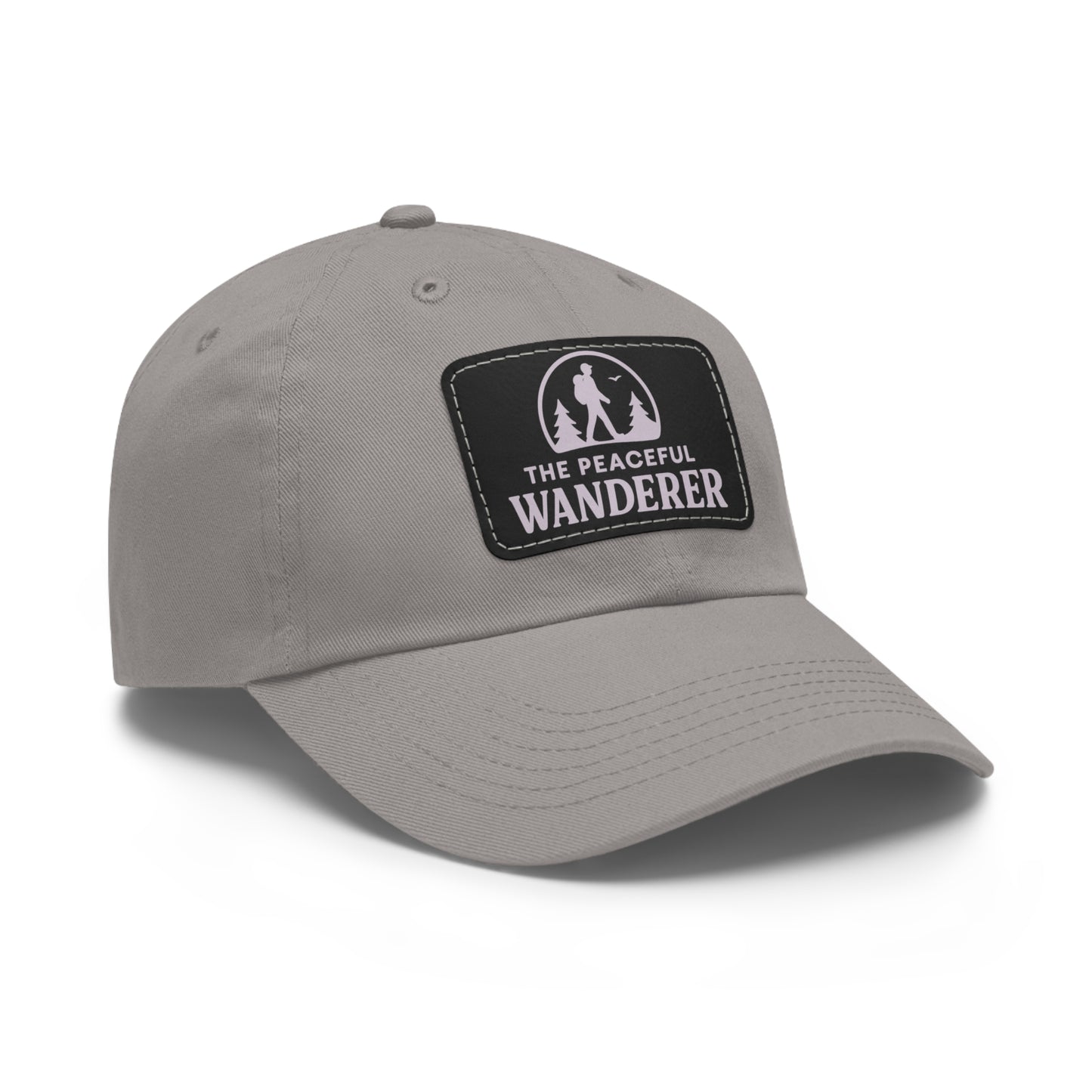 Stylish Dad Hat with Leather Patch, Adventure Hat, Gift for Dads, Wanderer Cap, Casual Wear, Outdoor Events, Hiking Gear