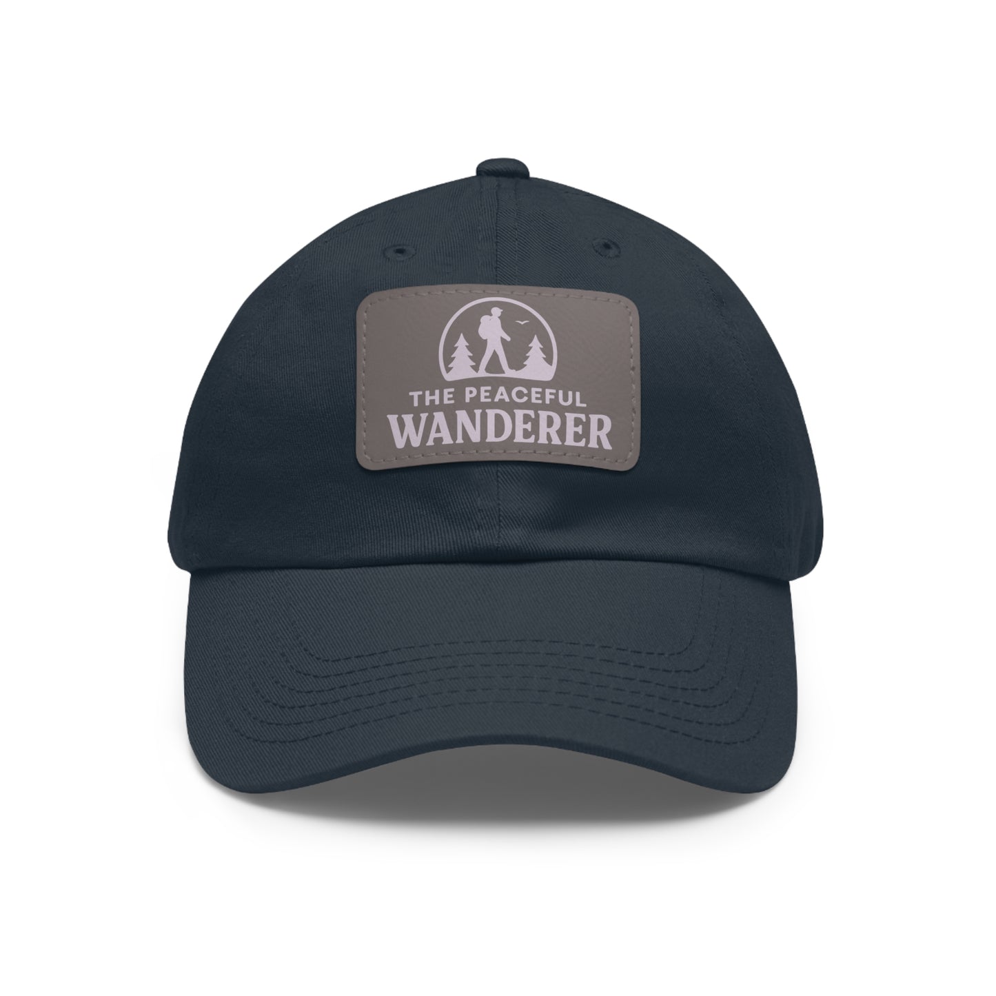 Stylish Dad Hat with Leather Patch, Adventure Hat, Gift for Dads, Wanderer Cap, Casual Wear, Outdoor Events, Hiking Gear
