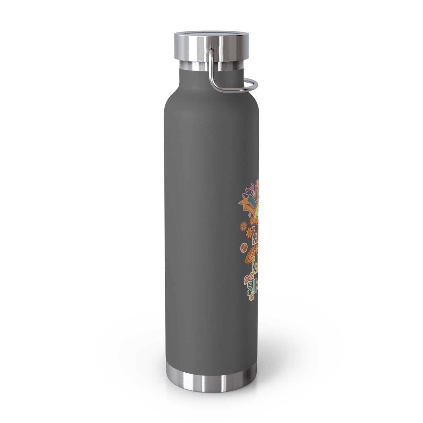 Adventure Awaits Water Bottle | 22oz Copper Vacuum Bottle, Live Life Simple Hiking & Outdoor Gift