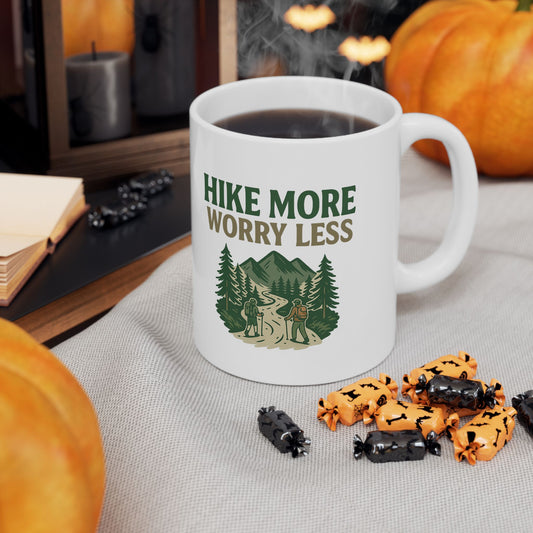 Hiking Adventure Mug Nature Travel Coffee Cup, Eco-Friendly Outdoor Gift