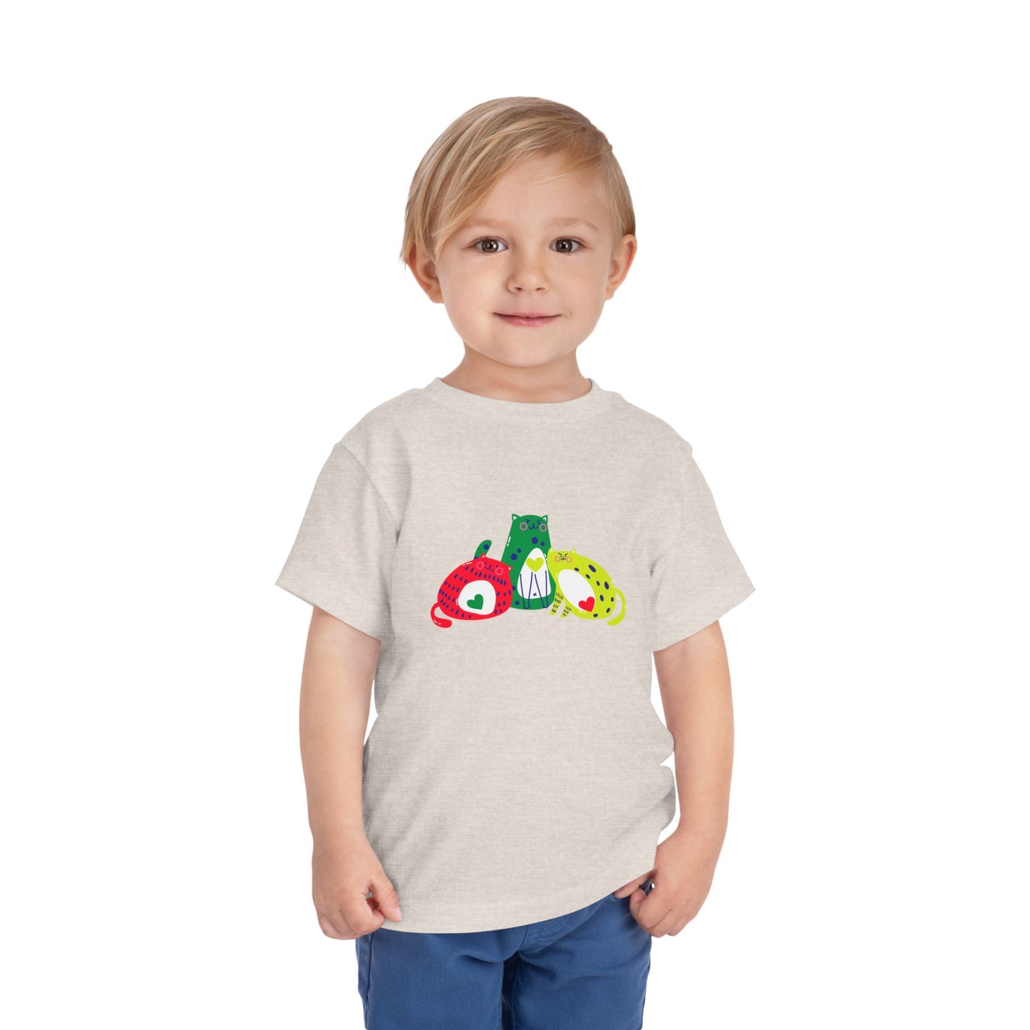 Cute Animal Friends Toddler T-Shirt | Kids Short Sleeve Graphic Tee, Fun Animal Shirt for Boys & Girls, Birthday or Gift