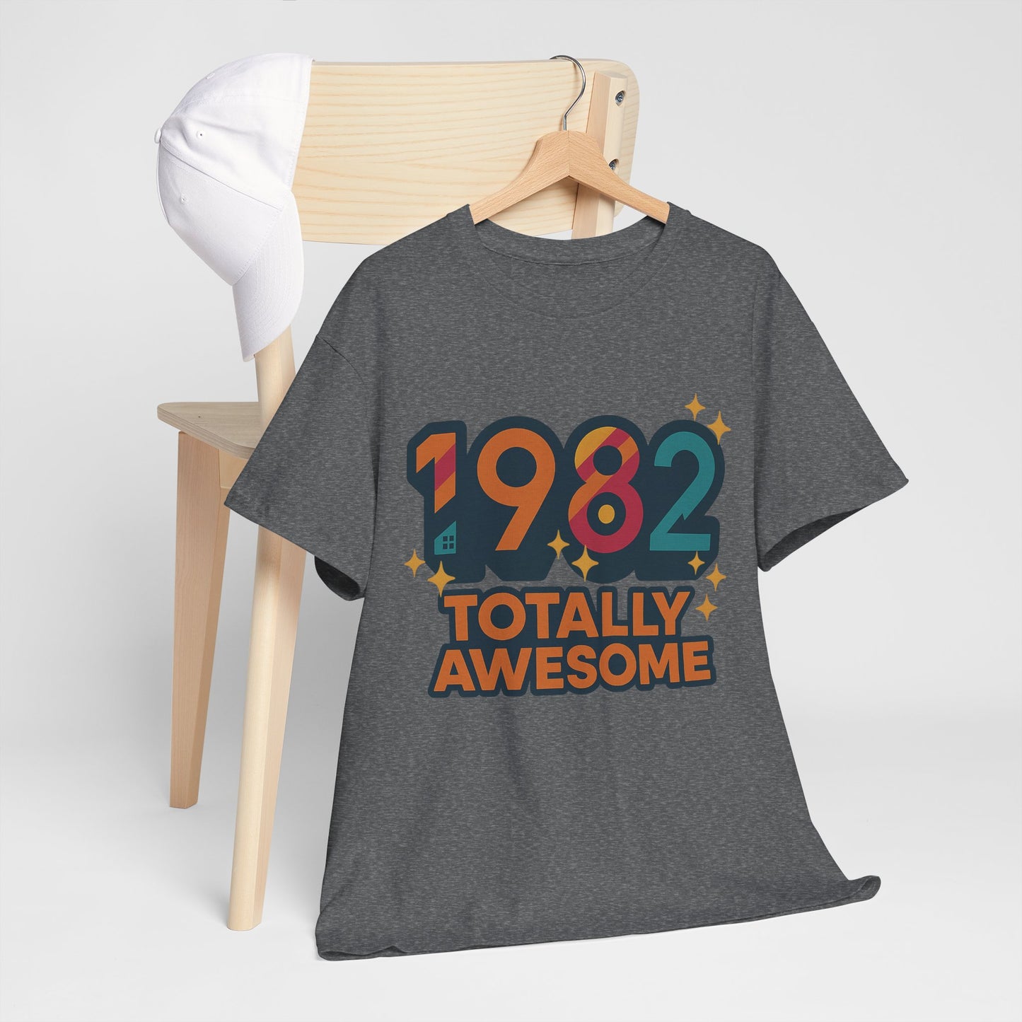 Retro Vibe 1982 T-Shirt Born to Vibe Cotton Tee, Vintage 80s Style Unisex Shirt, Birthday Gift, Casual Everyday Top