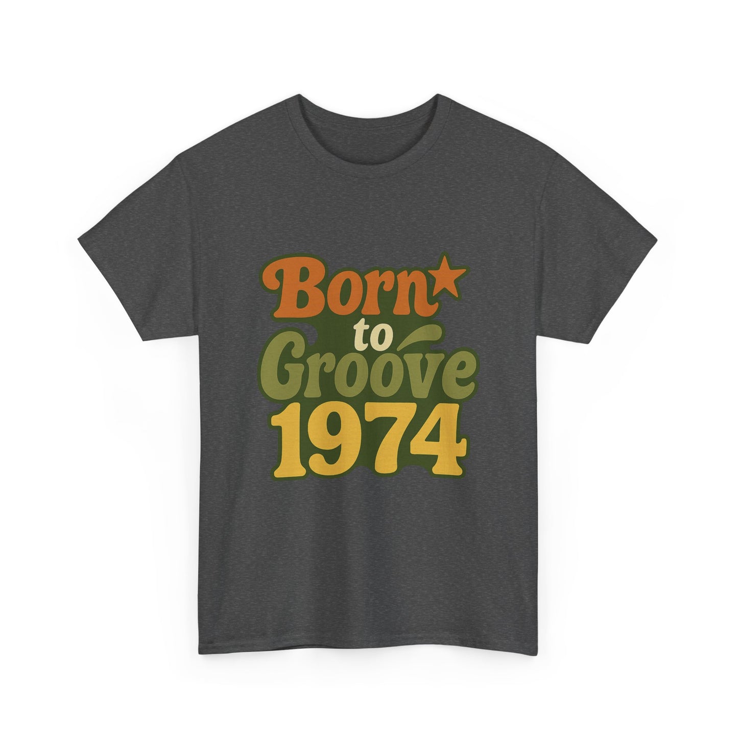 Retro Vibe T-Shirt Born to Vibe 1974 Cotton Tee, Unisex Vintage Shirt, 70s Style Top, Birthday Gift, Casual Everyday Apparel