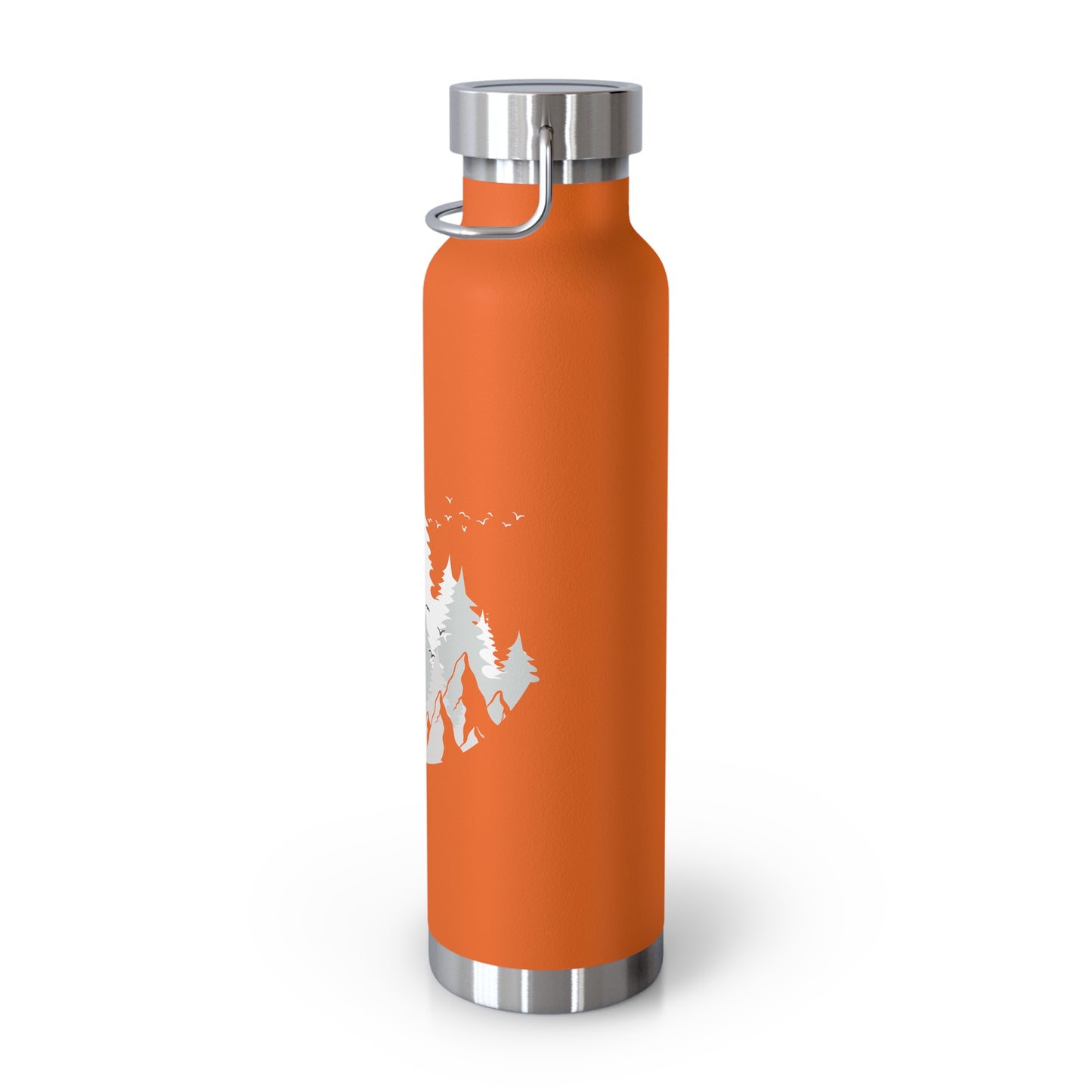 Nature-Inspired Insulated Water Bottle – Forest Design, Eco-Friendly Travel Mug, Hiking Gift for Outdoor Lovers