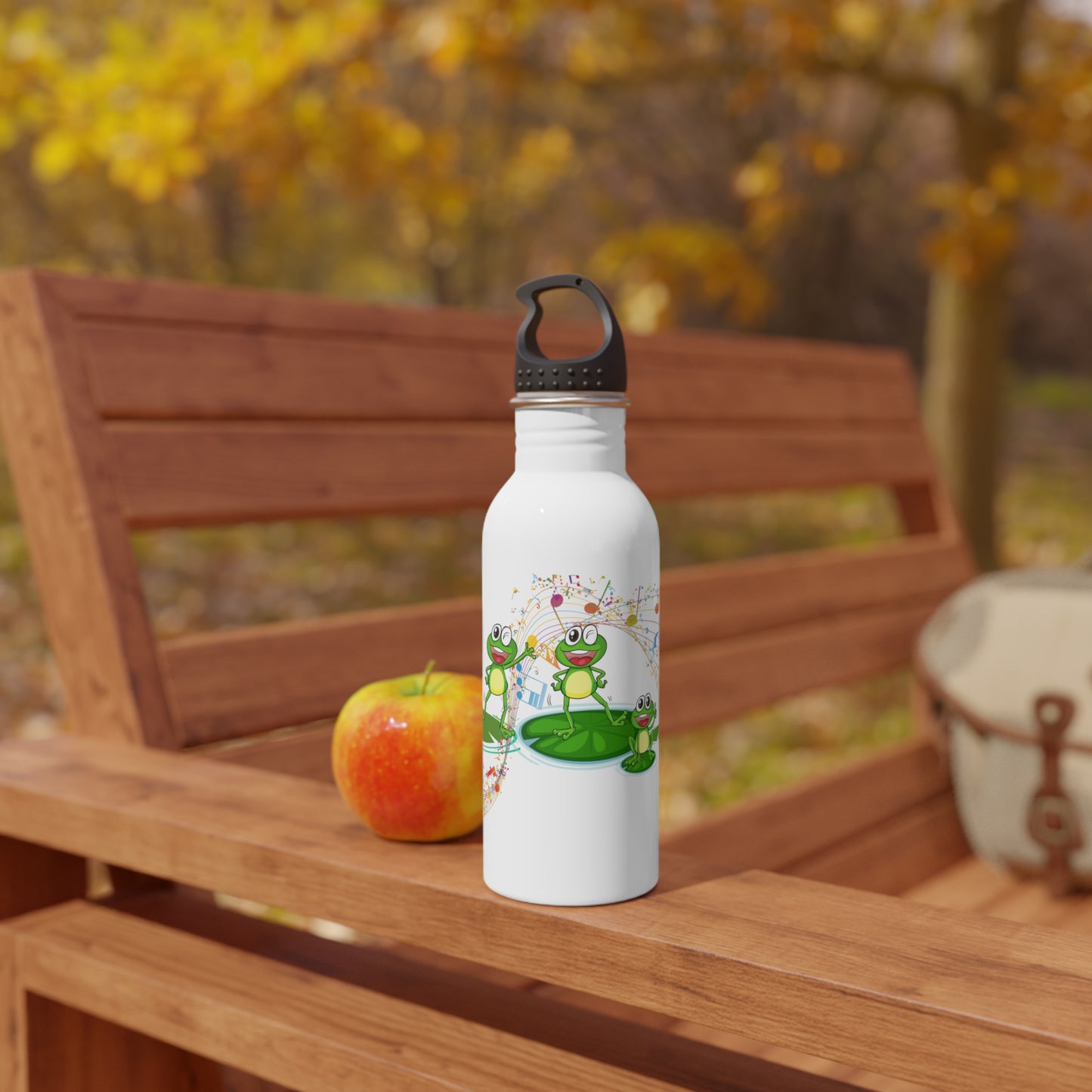 Frog Stainless Steel Water Bottle | Eco-Friendly Kids Bottle | Outdoor Adventure Flask | Nature Lover Gift, Spring Hydration
