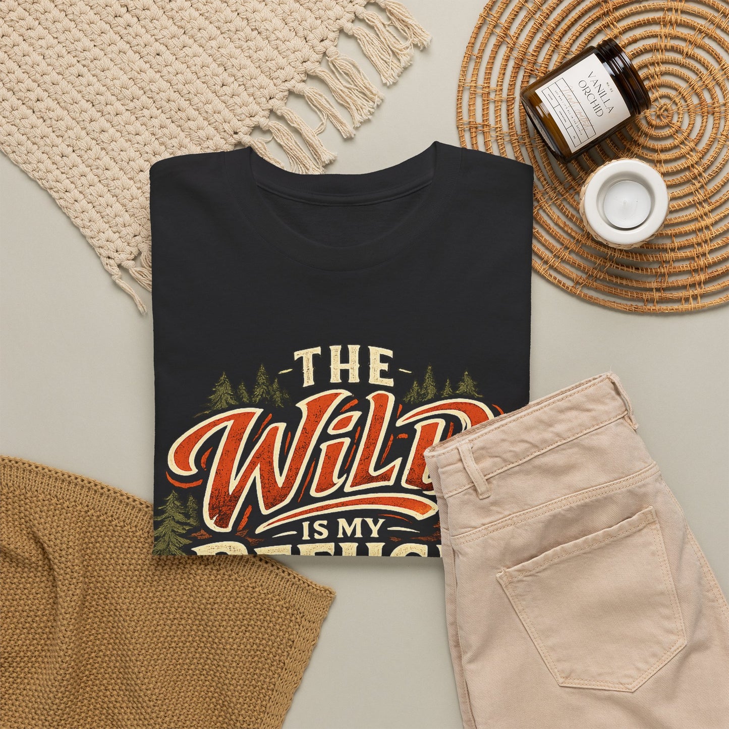 The Wild Is My Refuge T-Shirt | Camping & Hiking Graphic Tee | Outdoor Adventure Nature Shirt for Trail Lovers
