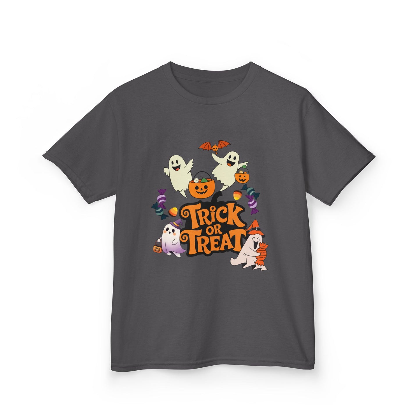 Kids Halloween T-Shirt, Trick or Treat Tee, Spooky Kids Shirt, Cute Halloween Top, Kids Costume Shirt, Halloween Gift Idea