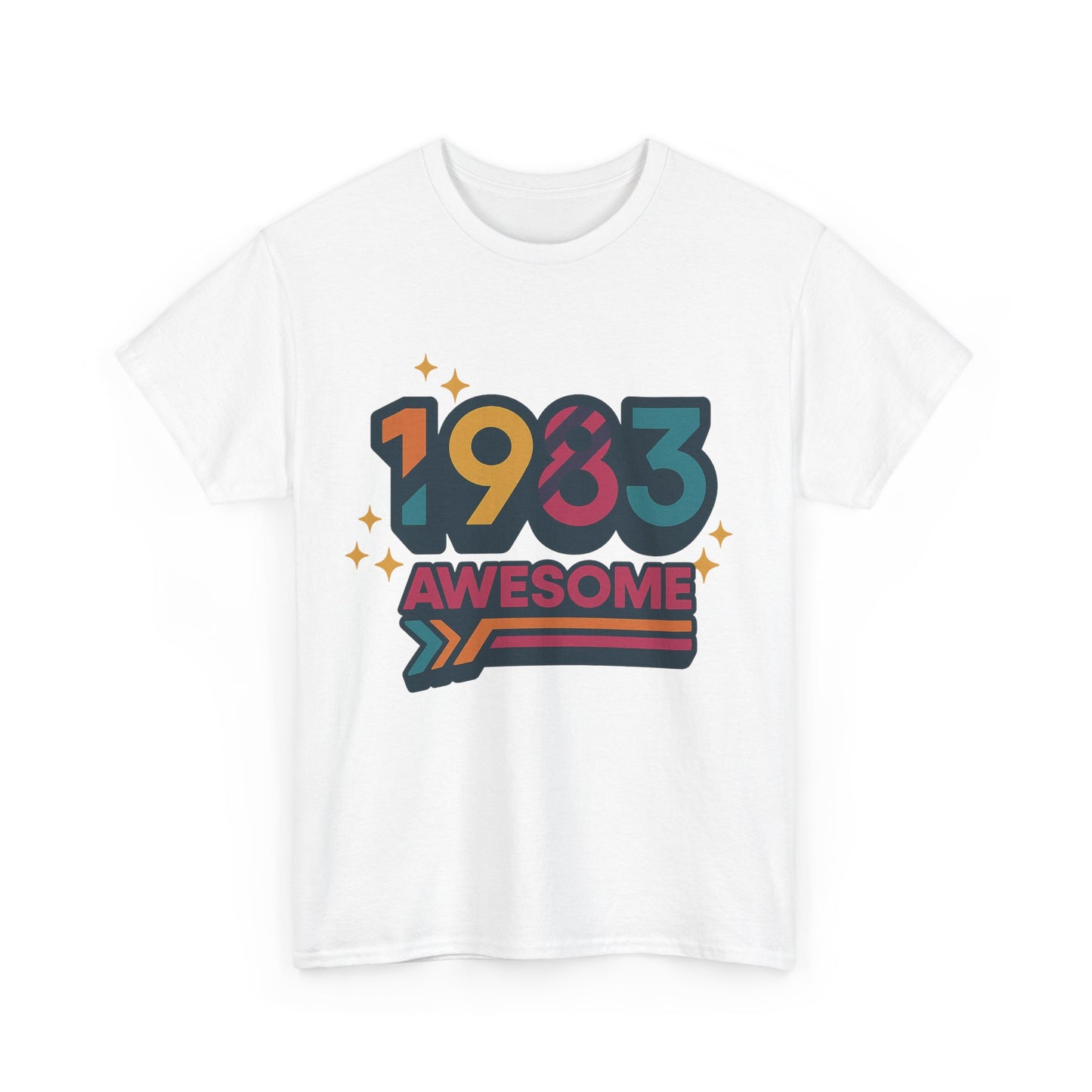 Retro Vibe 1983 T-Shirt Born to Vibe Cotton Tee, Vintage 80s Style Unisex Shirt, Birthday Gift, Casual Everyday Top