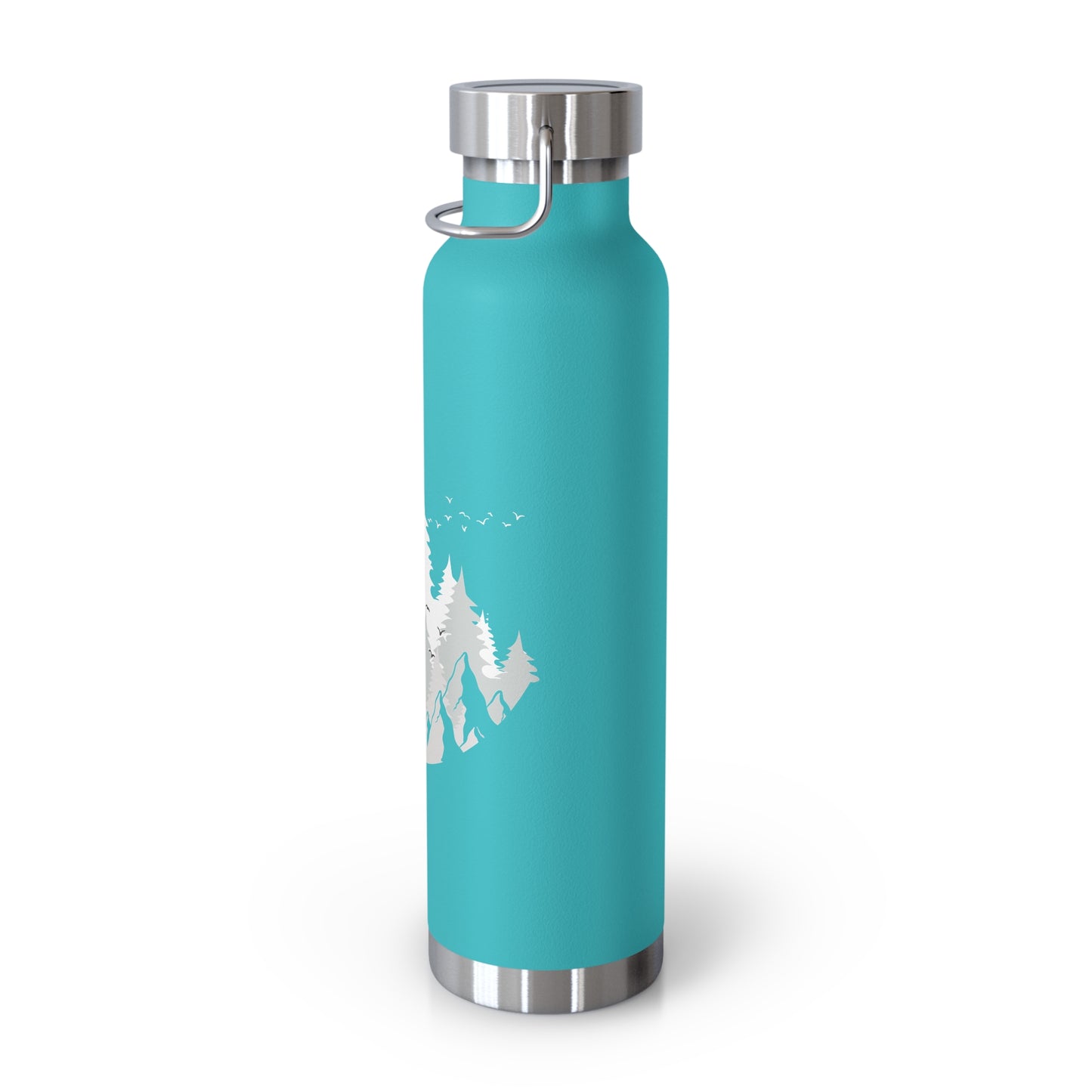 Nature-Inspired Insulated Water Bottle – Forest Design, Eco-Friendly Travel Mug, Hiking Gift for Outdoor Lovers