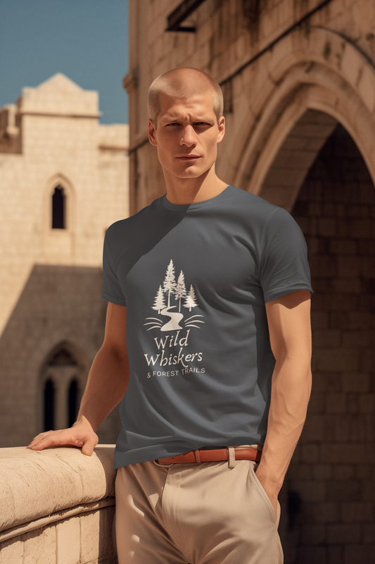 Wild Whiskers & Forest Trails T-Shirt – Lightweight Unisex Soft style Tee for Nature Lovers
