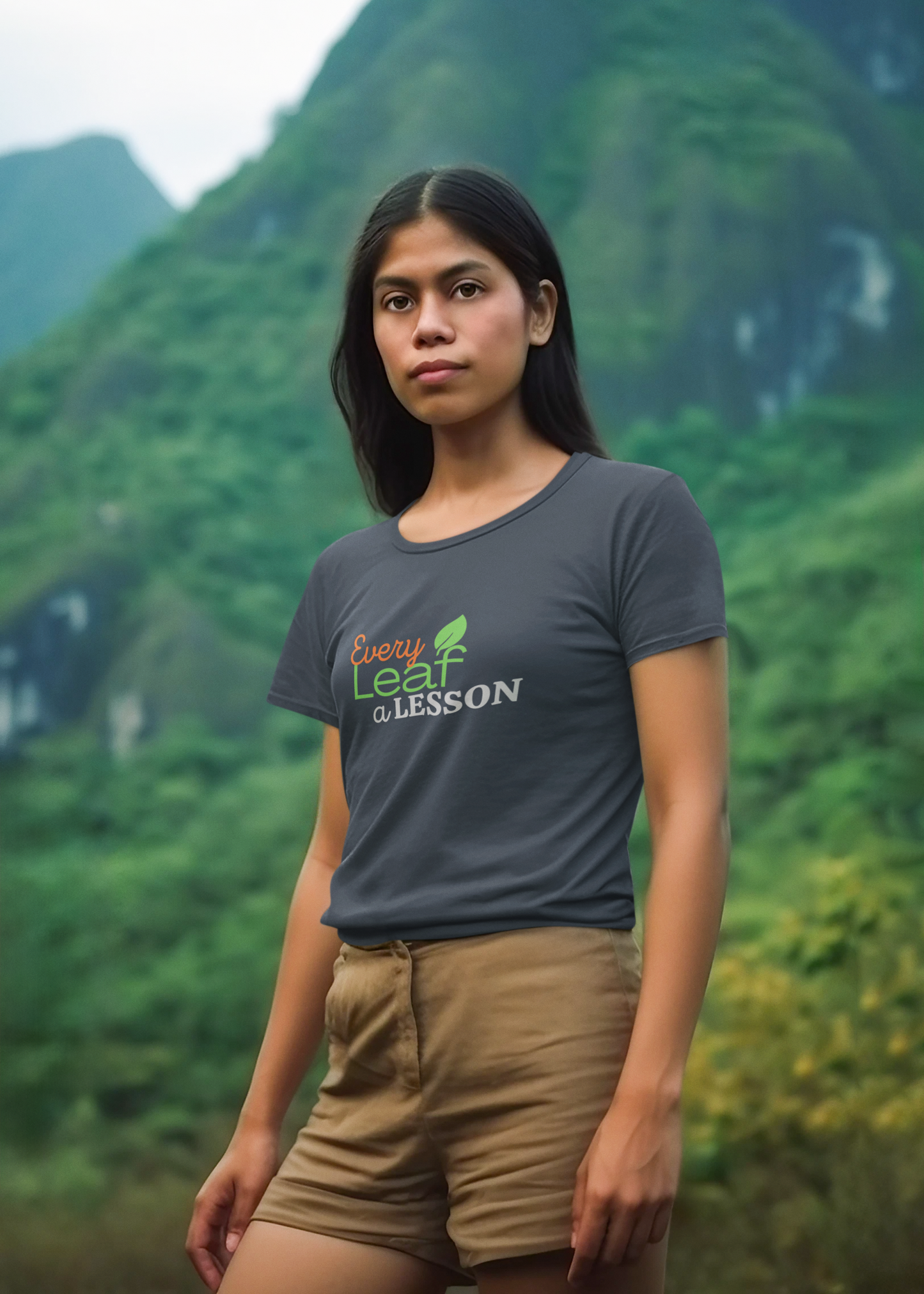 Unisex Nature Lover T-Shirt – Every Leaf a Lesson | Softstyle Comfort, All-Occasion Gift Idea