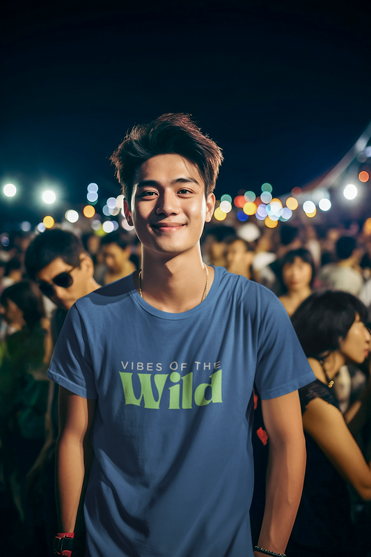 Vibes of the Wild Men's Lightweight Fashion Tee – Durable Everyday Style for Nature Lovers
