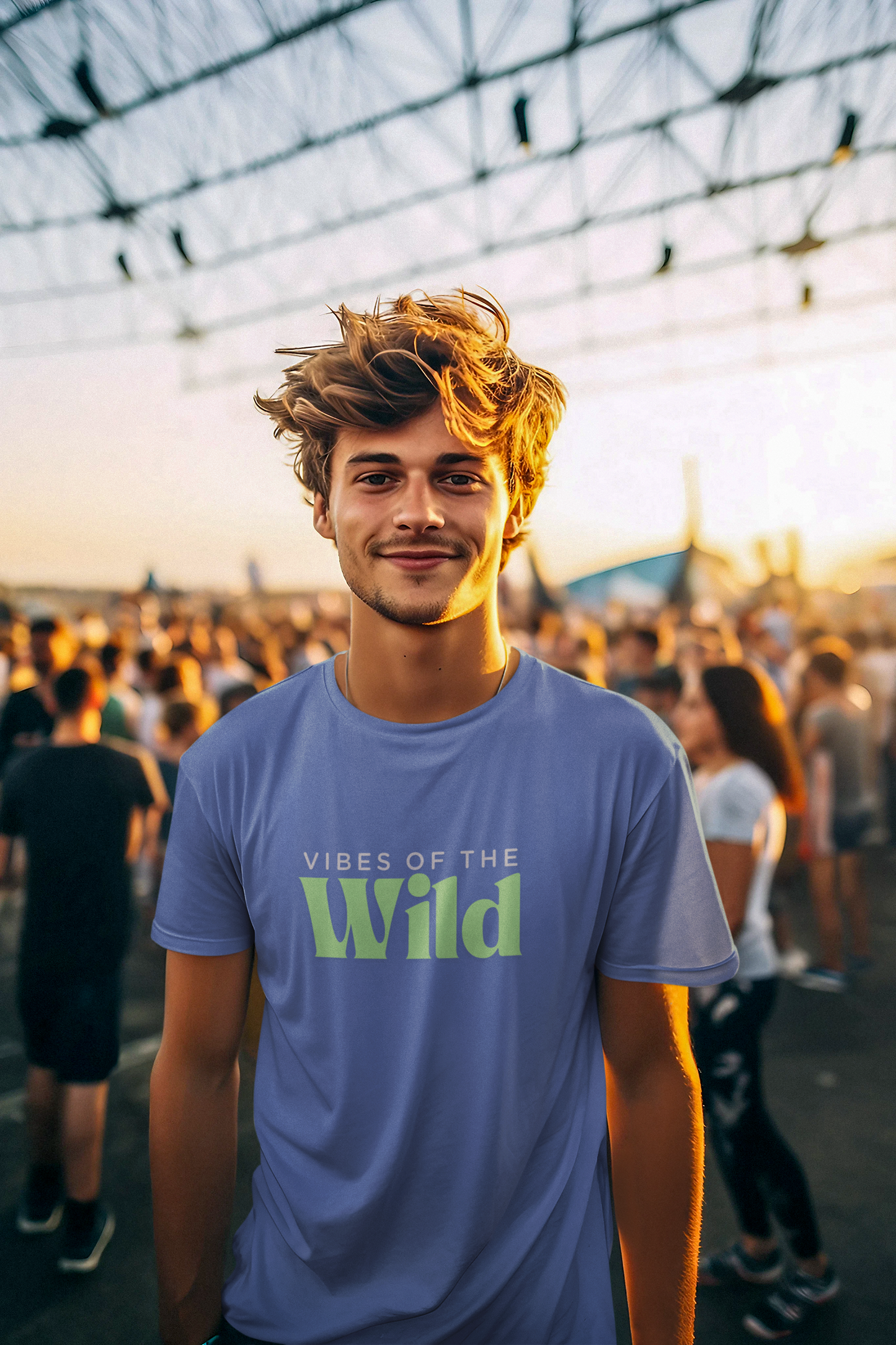Vibes of the Wild Men's Lightweight Fashion Tee – Durable Everyday Style for Nature Lovers