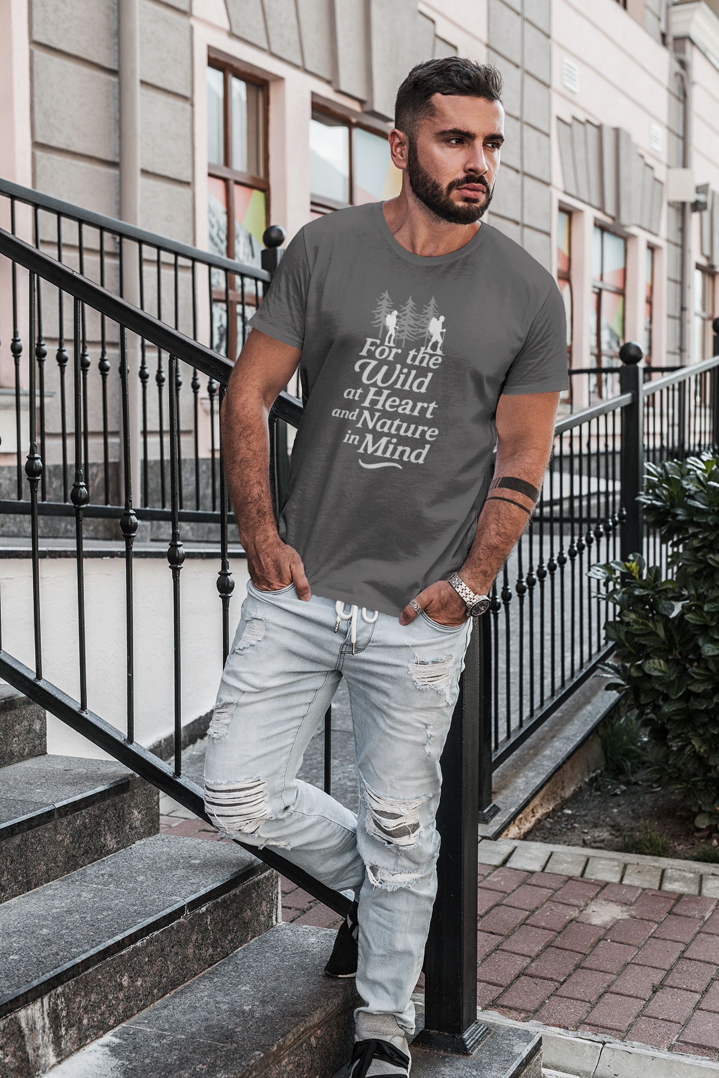 Nature Lover Unisex T-Shirt – Wild at Heart Outdoor Tee, Eco-Friendly Camping Shirt, Adventure & Nature Vibes Gift