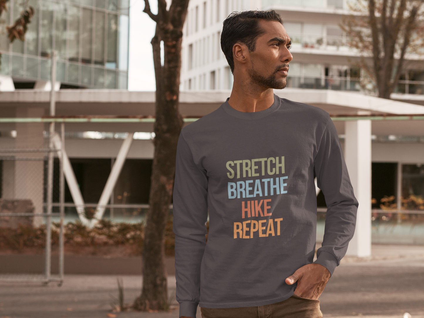 Outdoor Adventure Long Sleeve Tee, Hiking Shirt for Nature Lovers, Eco-Friendly Gift, Travel Apparel, Unisex Graphic Tee