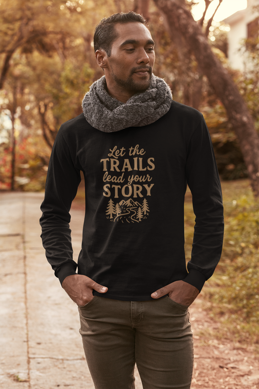 Adventure Long Sleeve Hiking Tee Nature Lover Shirt, Outdoor Apparel, Camping and Trail Gift for Hikers